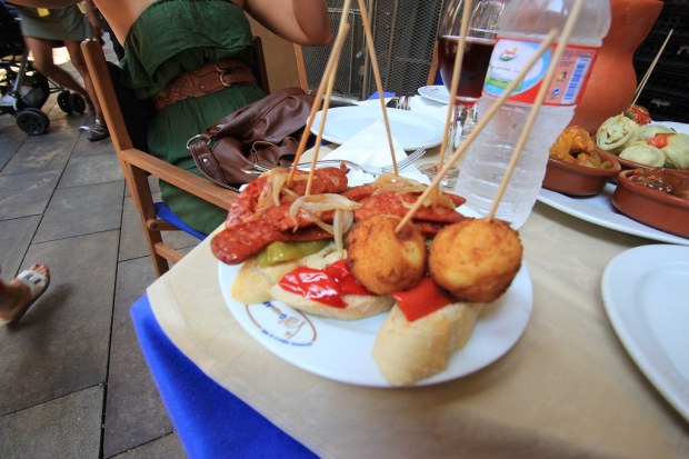 Tapas, La Rambla district - Barcelona, Spain