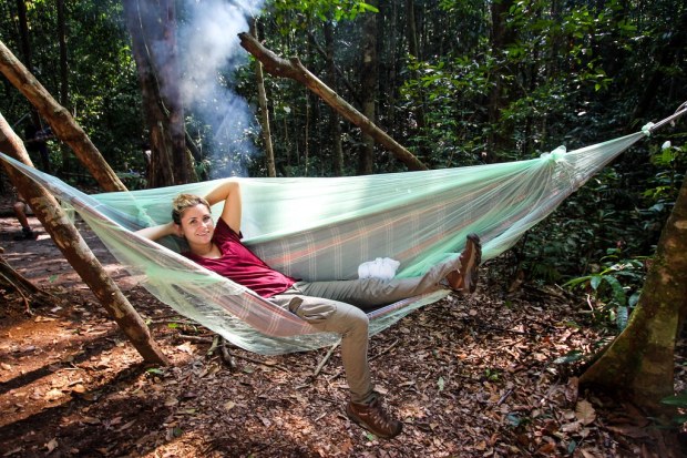 Hammock in Jungle Camp - Amazon, Brazil