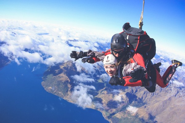 Sky Diving in Queenstown, New Zealand. Seriously some of the BEST views!